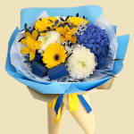 Букет "Жовто-блакитне серце"