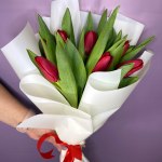 Букет “9 червоних тюльпанів”